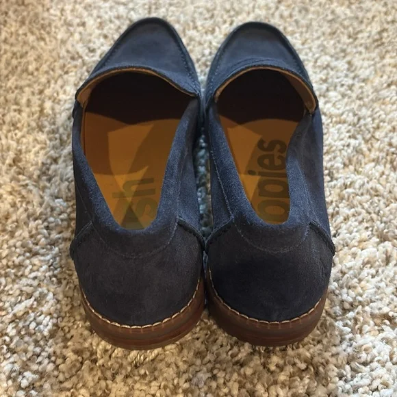 Hush Puppies Navy Loafers - Picture 3 of 5